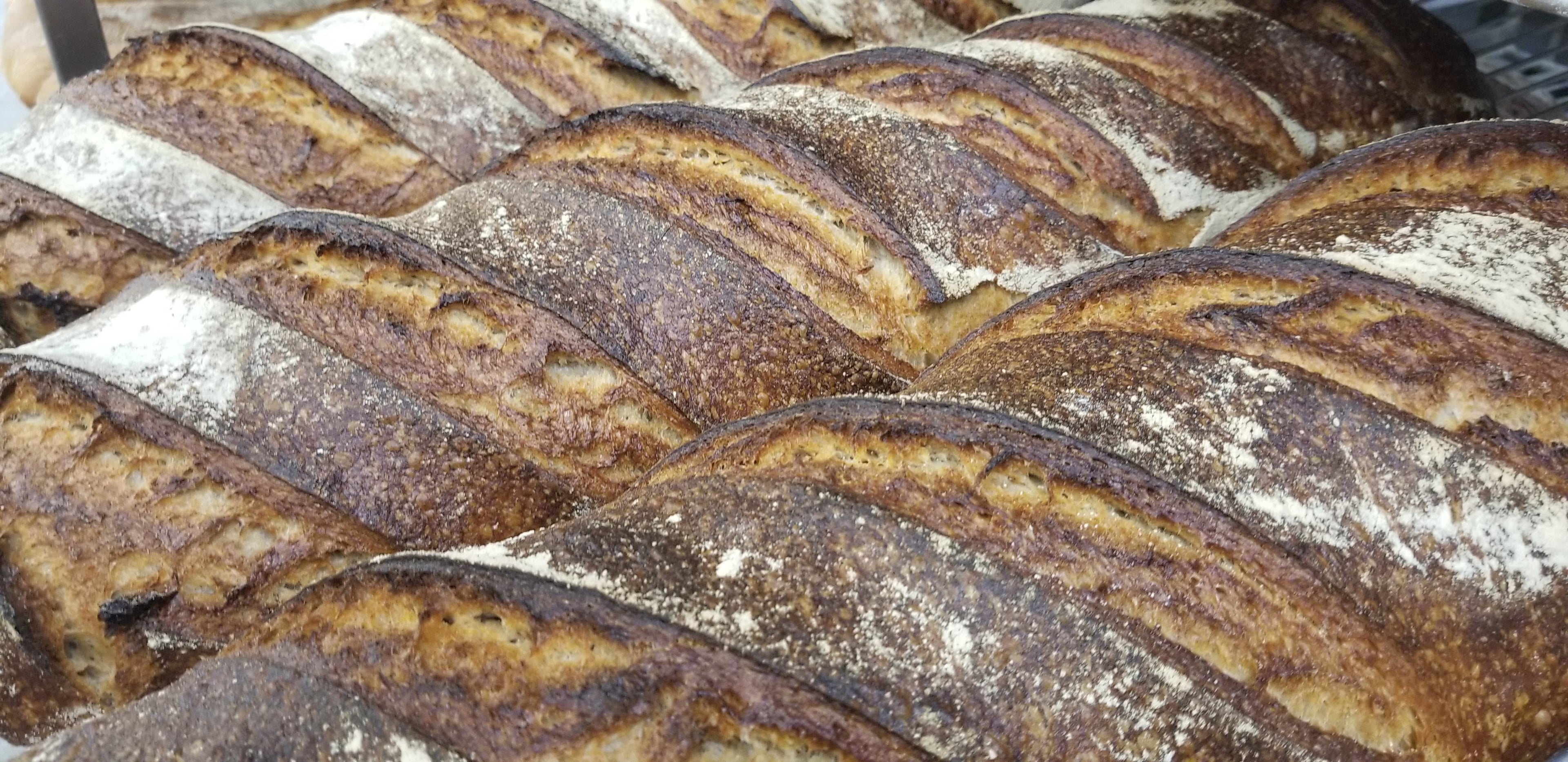 rustic millstone artisan  bread loaf 